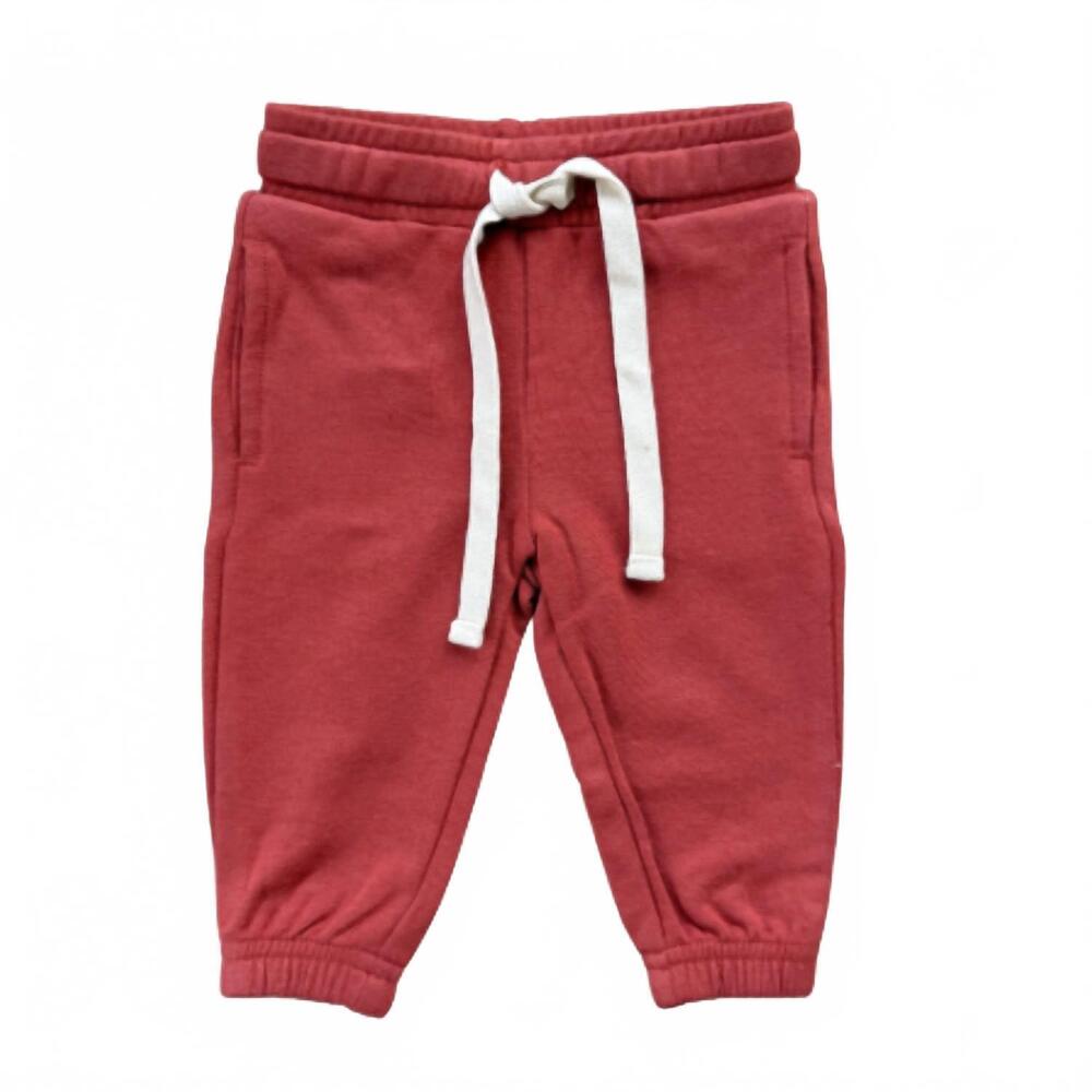 NEW BABYSPROUTS kid's drawstring jogger in berry red